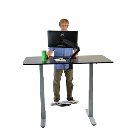 RiseUpElectricStandingDesk60X30BlackBambooDesktopSitStand,Rugbk